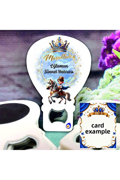 ege ajans tasarım 10 قطع (مع البطاقة والجيلاتين) مغناطيس فتاحة هدايا عيد الطهير