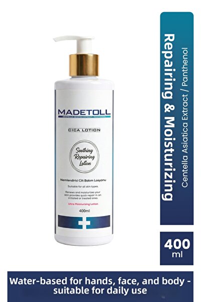 Madetoll Cica Lotion 400 ml - Moisturizing, Soothing, Repairing Care - Face a...