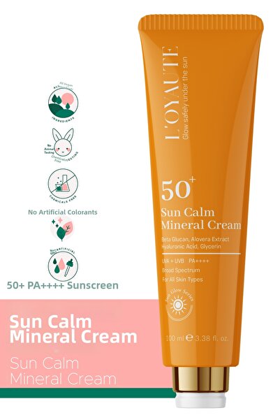 LOYAUTE كريم الشمس سان كالم مينيرال SPF50+ ذو حماية عالية للوجه لجميع أنواع ا...