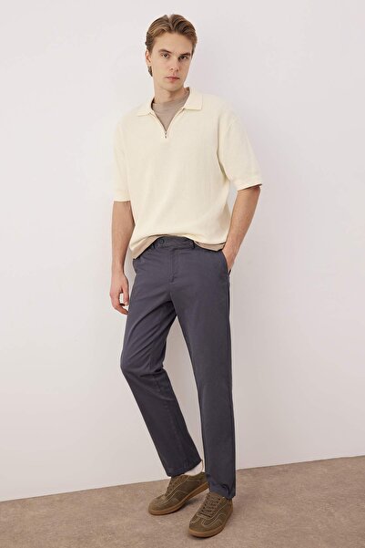 Trendyol Collection Gray Men's Woven Fabric Trousers Tmnaw26Pl00033