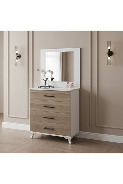 Numa MARCO AYNALI ŞİFONYER 65X135 4 ÇEKMECELİ/AYNALI