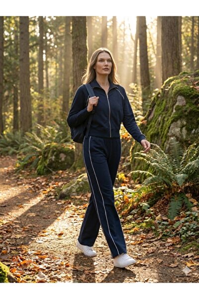 NOXS lacivert çizgi detaylı oy.sho eşofman takım