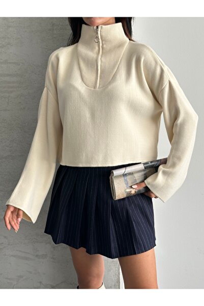 modazoom Γυναικείο πουλόβερ Crop