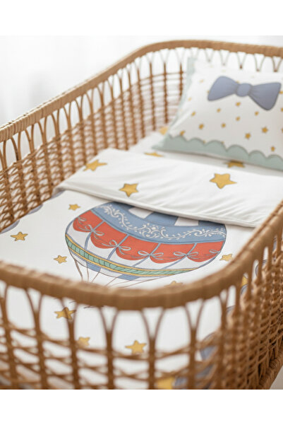 Zezig Premium Masal Serisi - Yıldızlı Balon Bebek Nevresim Takımı