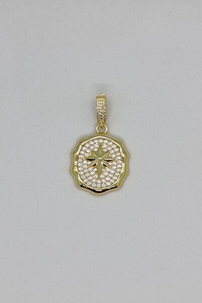 ndjewelry Işığın Mührü – Oval Yıldız Kolye Ucu