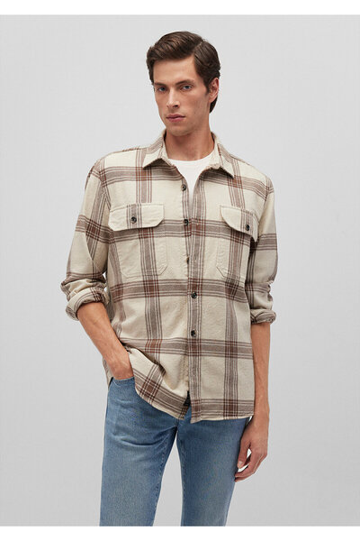 Mavi Cămașă maro în carouri Regular Fit / Regular Fit 0211275 -88671