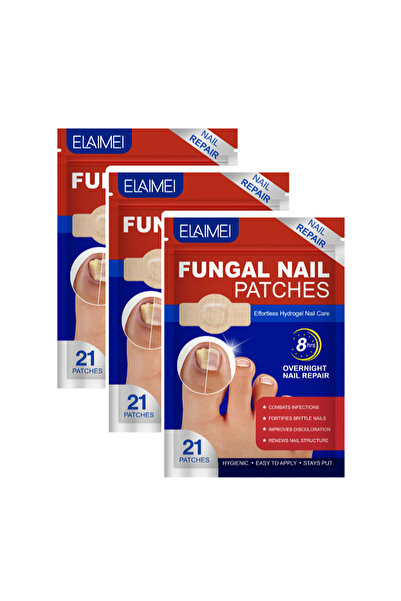 Choice 3 قطع من شرائط الأظافر القوية - عبوة واحدة تحتوي على 21 قطعة - عناية ليلية بالأظافر تدوم 8 ساعات - شرائط مضادة لفطريات الأظافر للبشرة الحساسة