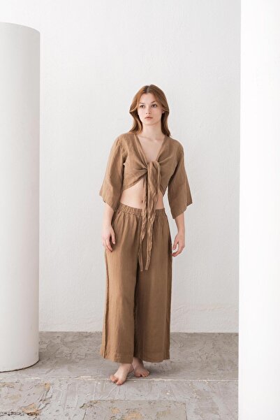 İpekçi Otantik |   100% Linen |   Elastic Waist |   Wide Leg |   With Pocket ...