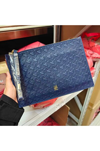 CILMI HARVILL CHHC CHCH Women's Premium Business Clutch - Embossed Letter, St...