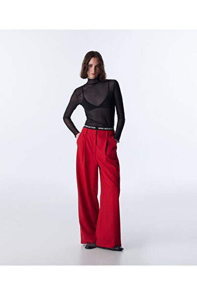 Twist KONTRAST BEL PİLELİ PANTOLON