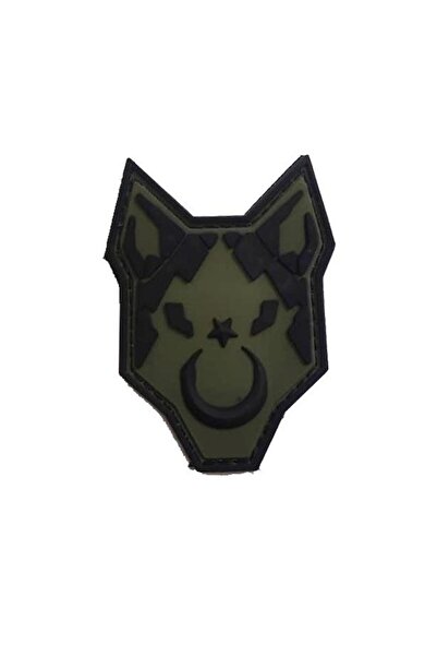 SINGLE SWORD 3D Plastik Kurt Kol Arması - Cırtlı Arma Peç