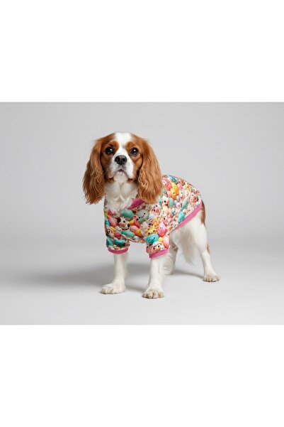 Luli Pet Pink Patterned Dog T-Shirt