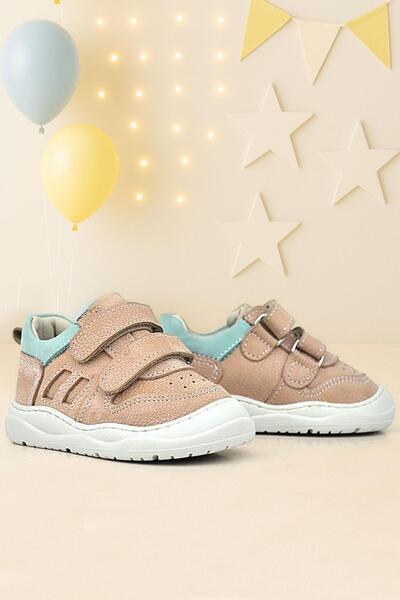 Rakerplus حذاء رياضي للأطفال مصنوع من الجلد الطبيعي