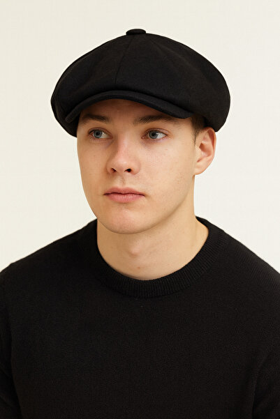 Rupen Kraft قبعة صوفية شتوية قياسية على الطراز الإنجليزي، قبعة بيكي بلايندرز، قبعة بنقشة عين السمكة مع جزء خلفي مرن