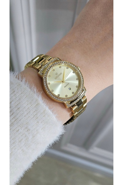 Raymond Rym-213058L Quartz 28mm Women's Watch - 2 Years Warranty Gold- New Season