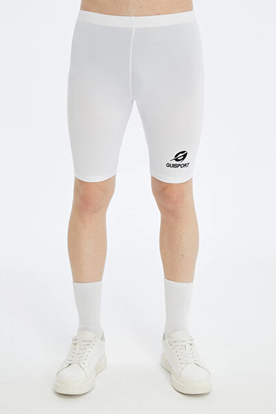 ASM SPOR Erkek Erkek Sporcu Kısa Tayt-Beyaz,Nefes Alabilir,Esnek Fitness Koşu...