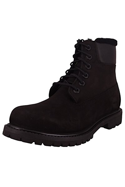 Timberland Damen Elegante Stiefel Stiefel Winterschuhe Premium Warm gefüttert TB1A1U7S001 Schwarz Black Leder