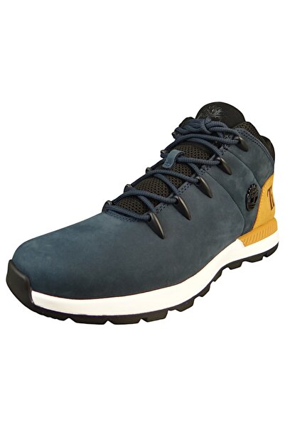 Timberland Herren Halbschuhe Halbschuhe Sprint Trekker Mid TB0A5W3Z019 Blau Navy Leder/Synthetik mit Außensohle