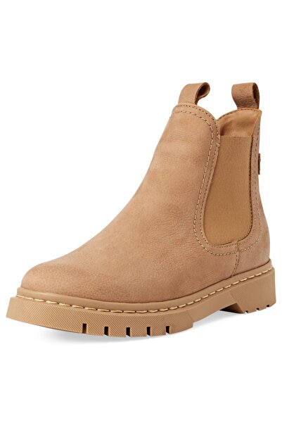 Tamaris Damen Elegante Stiefelette Chelsea 1-25829-43 Beige 411 Beige Leder m...