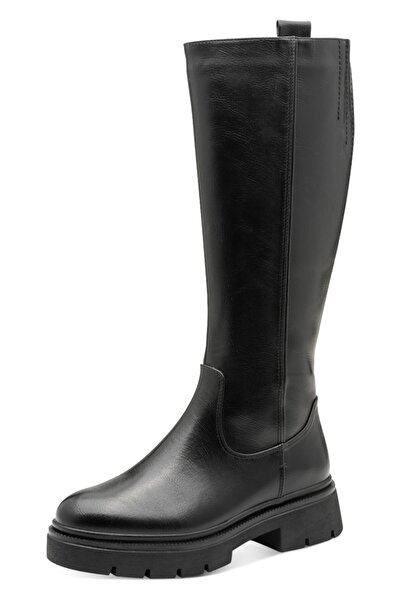 Marco Tozzi Damen Elegante Stiefel 2-26615-45 Schwarz 001 Black Kunstleder