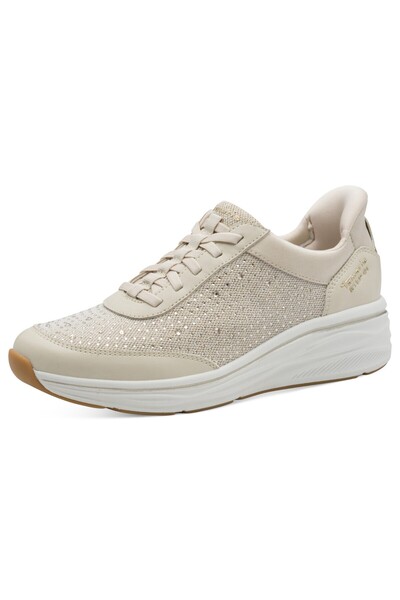 Tamaris Damen Low Sneaker 1-23779-45 Creme 418 Ivory Textil