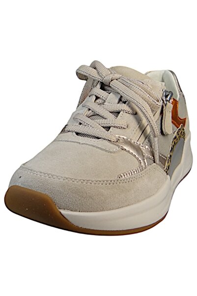 GABOR Damen Low Sneaker Low Top G-Weite 66.958 Creme 33 oasi/puder/orange Leder