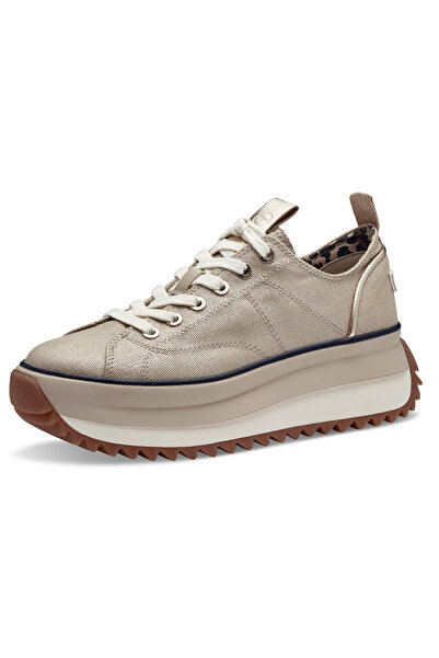 Tamaris Damen Low Sneaker Low Top 1-23731-41 Goldfarben 933 Light Gold Textil...