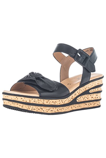 GABOR Damen Sandalen 64.653 Schwarz 27 Schwarz Leder