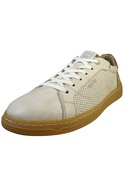 Mustang Herren Low Sneaker Low Top 4204303 Beige 243 ivory Kunstleder