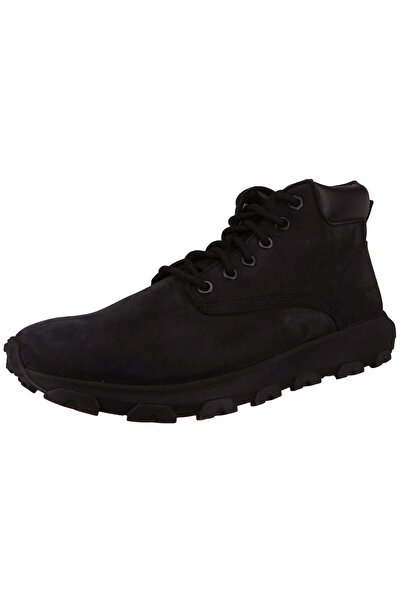 Timberland Herren Sportliche Halbschuhe Winsor Park TB0A5Y6W001 Schwarz Black Nubuck Leder mit GreenStride Gu