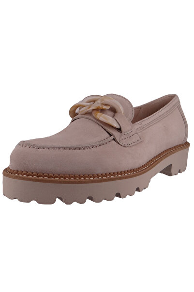 GABOR Damen Halbschuhe Loafer 45.241 Grau 12 Natur Leder