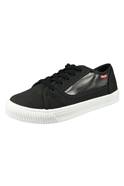 Levi's Damen Low Sneaker Malibu S Transparent Lace Up 231567-650 Schwarz 59 Regular Black Textil/Synthetik
