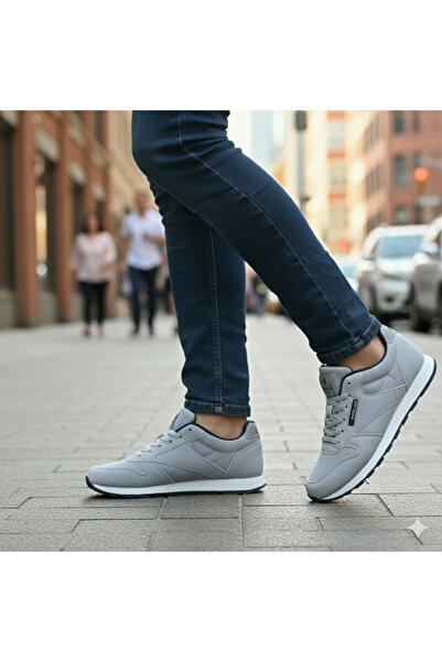 Master Mind Erkek Spor Fileli Rahat EsnekTtaban Bağcıklı Yürüyüş Ayakkabısı