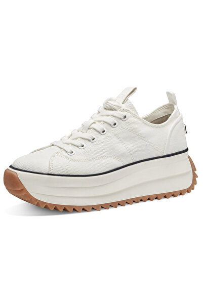 Tamaris Damen Low Sneaker Low Top 1-23731-41 Weiß 100 White Textil mit TOUCH-IT