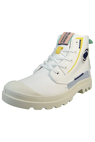 Palladium Damen High Sneaker Pampa Underlayer 99183-116-M Weiß Star White Baumwolle