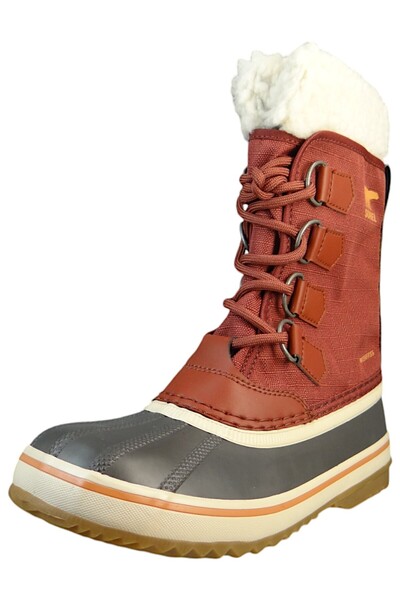 Sorel Damen Stiefel Stiefel Winterschuhe Winter Carnival WP 2084921 Rot 681 Spice Gum mit Vulkanisierter