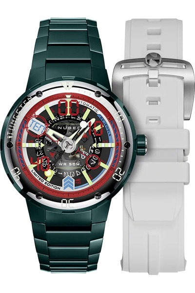 Nubeo Ανδρικό Ρολόι Nubeo NB-6090-44, Αυτόματο, 50mm, 5ATM