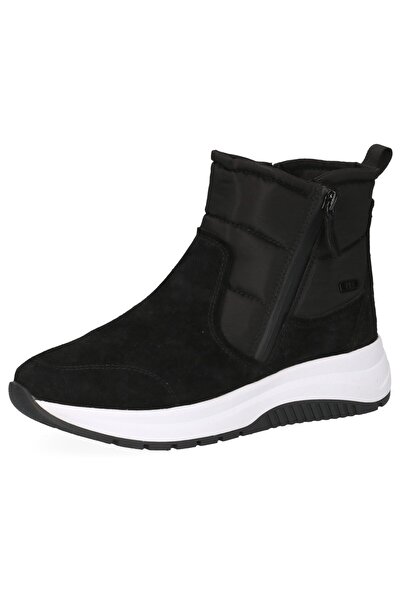 Caprice Damen Sportliche Stiefelette Winterschuhe G-Weite Teddy 9-26400-45 Schwarz 019 Black Comb Leder mit