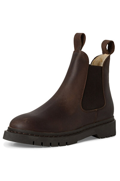 Tamaris Damen Elegante Stiefelette 1-26829-41 Braun 300 Brown Leder mit Removable Sock