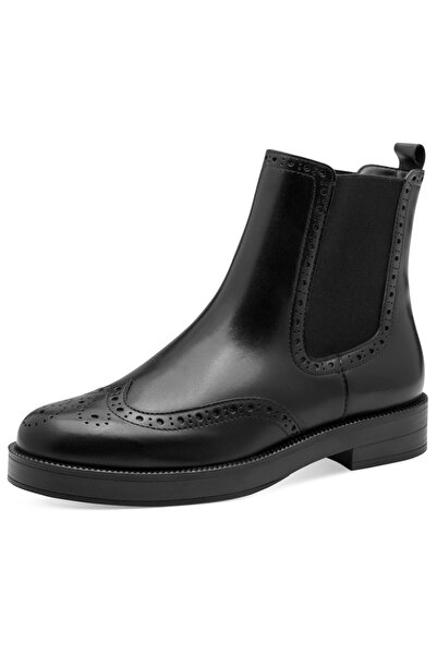Tamaris Damen Elegante Stiefelette Chelsea 1-25338-45 Schwarz 001 Black Leder...