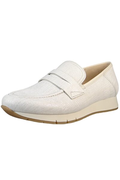 GABOR Damen Halbschuhe Slipper 42.471 Weiß 80 bianco Leder
