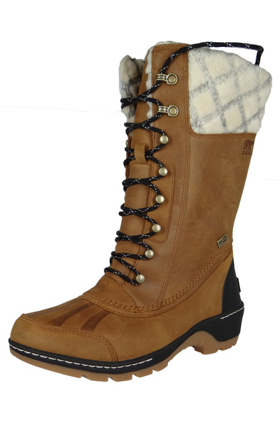 Sorel Whistler Tall NL2984-224 Damen Winterstiefel Camel Brown Black Braun