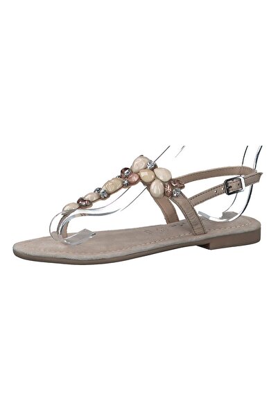 Tamaris Damen Zehentrenner Sandalen Zehentrenner 1-28163-42 Creme 430 Ivory C...