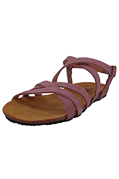PLAKTON Damen Komfort Sandalen Mam Vali 575184 575184 Afelpado Lila Malva Leder