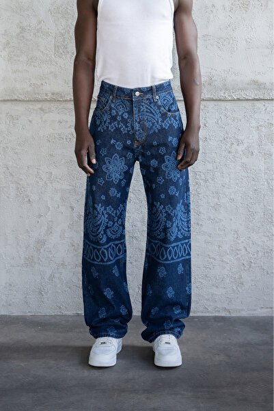 Machinist Baroque Patterned Jean Baroque Patterned