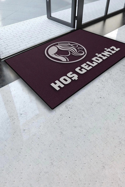 Valerine Life سجادة ترحيب بالباب الأمامي باللون الأرجواني بالاتينيت مقاس 45 ×...