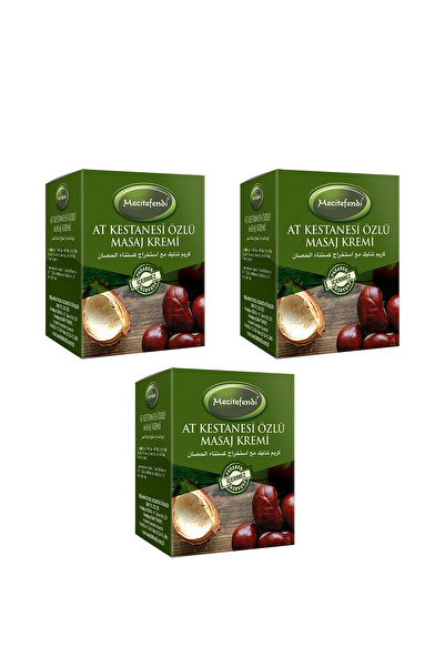 Mecitefendi MECİTEFENDİ MASAJ KREMİ AT KESTANESİ ÖZLÜ 90ML 3 ADET