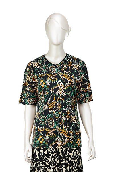 Oppland Γυναικεία μπλούζα μαμάς βισκόζης χτενισμένο ύφασμα με μοτίβο κισσού κ...