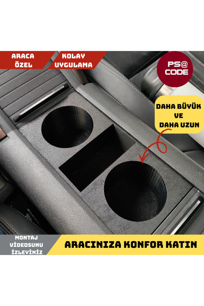 Toprakshop حامل أكواب لوحدة التحكم المركزية متوافق مع موديلات ريفتر، بيرلينجو...