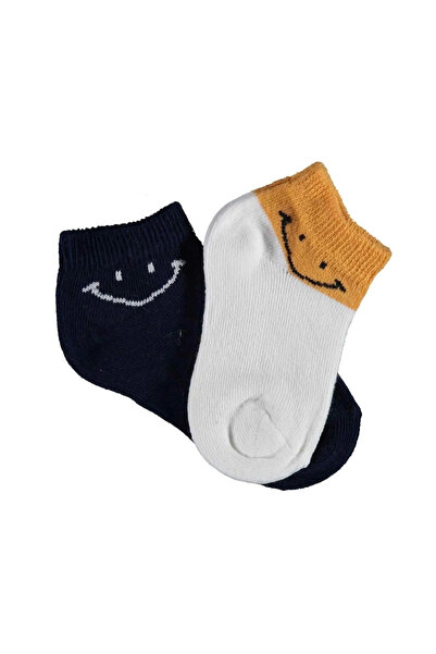 Bibaby Biorganic Smile 2 чифта чорапи за възрастни 68428 Екру Тъмносин